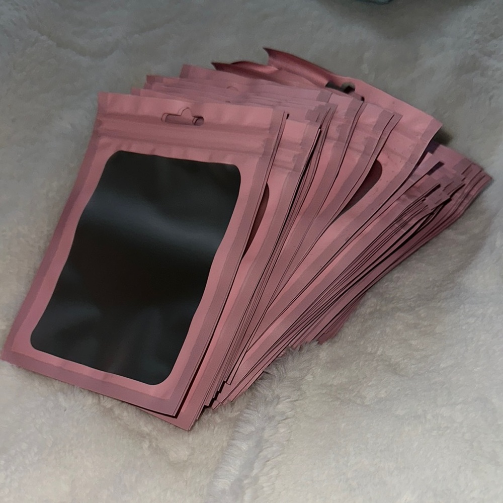 *NEW* PINK RESEALABLE BAGS (63pcs)